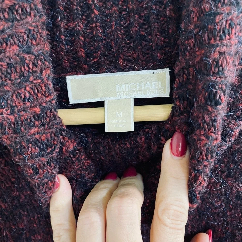 Michael Kors Burgundy Turtleneck Sweater Size Medium